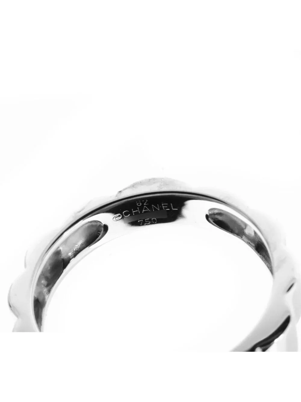 Chanel Profile de Camellia White Gold 18k 62 Ring